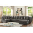 Faux Leather U-Shaped Sectional Symmetrical