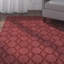 Togut Geometric Tufted Chili Red Area Rug-160313688