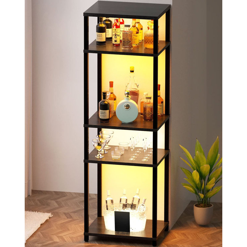 Ensemble de tables de bout avec rangement Frame, Noir
