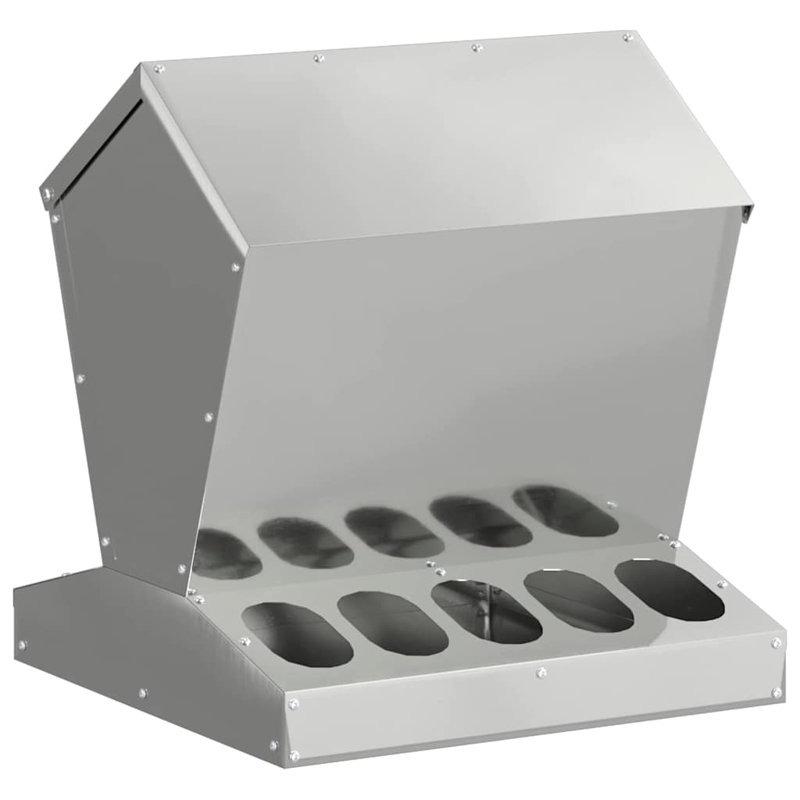 Galvanised Steel Feeder, 45cm H x 40cm W x 40cm D