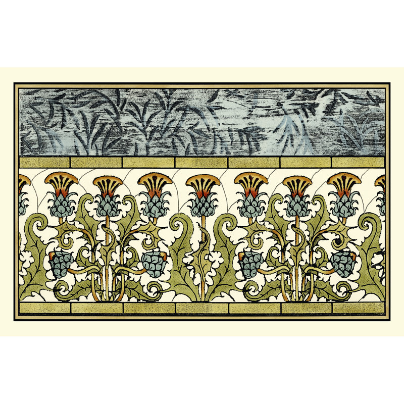 Stained Glass Flowers IV by Vision Studio - Wrapped Canvas Print, 20cm H x 30cm W x 3.8cm D