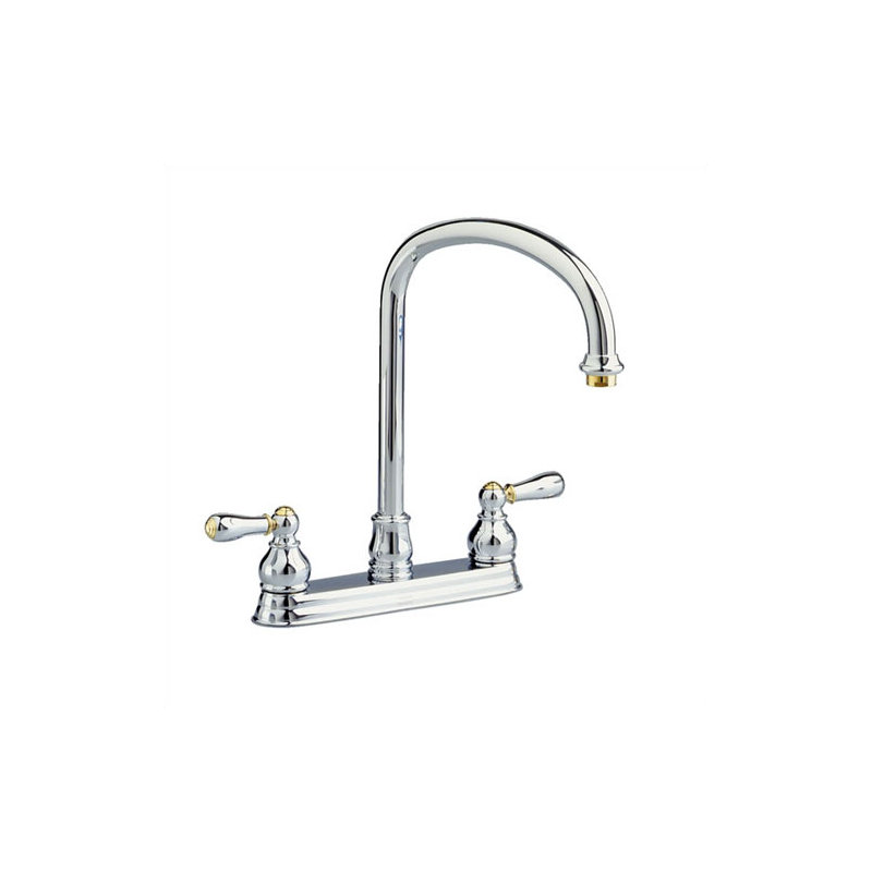 Hampton Kitchen Sink, Polished Brass (PVD), Metal Lever