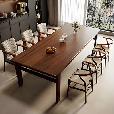 Rectangular Home    Walnut    Dining    Set