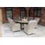 WENTWORTH 6 Seater Ellipse Imperial Dining Set (One 200 x 145cm Table & 6 x Chairs inc Cushions)