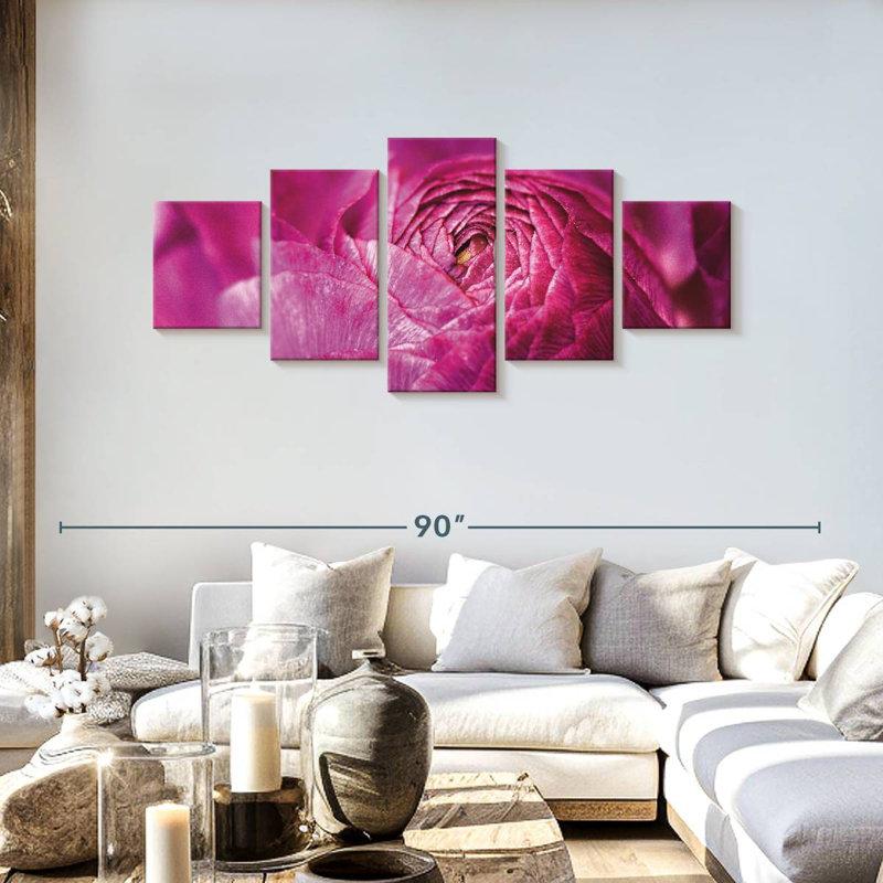 Ranunculus Abstract, 30" H x 68" W