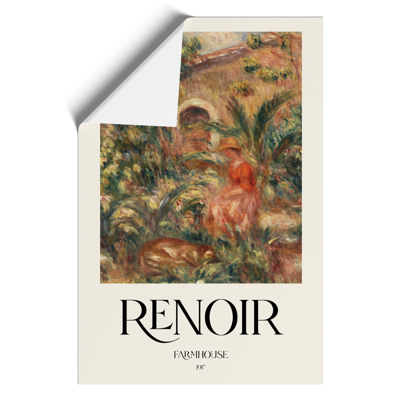 Farmhouse Vol.1 by Pierre-Auguste Renoir - No Frame Painting, 42cm H x 30cm W x 0.1cm D