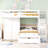 Full Over Twin Bunk Bed With Desk, Drawers And Shelves-423809146