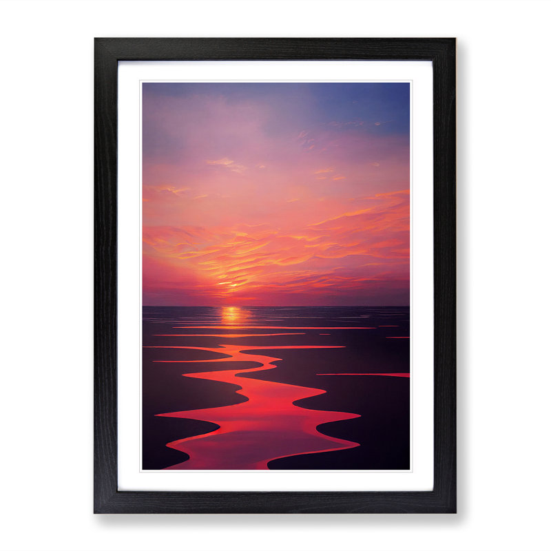 XV1022-4810X Ultimate Sunset - Print, White, Black Framed Paper, 66cm H x 48cm W