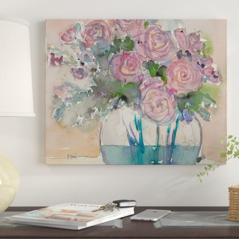 " Something Floral VI ", 16" H x 20" W x 1.5" D