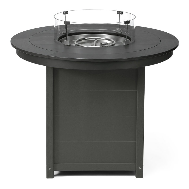 Foyer de table rond 47 po, 42.25" H x 47.25" W x 47.25" D, Grey