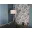 155cm Satin Silver Swing Arm Floor Lamp