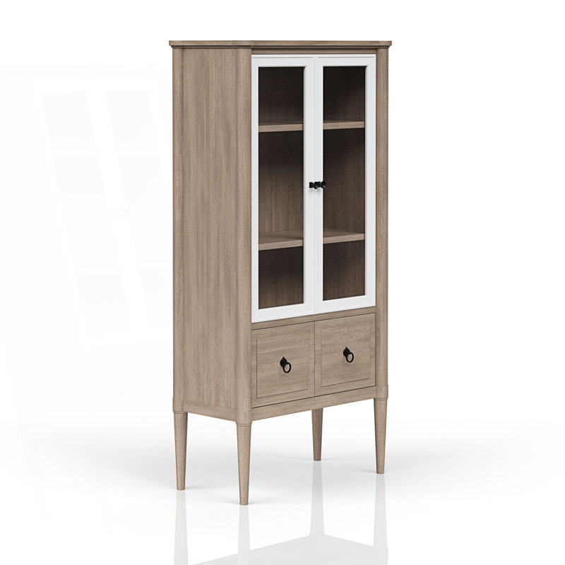 Vitrine d'exposition avec portes en verre, armoire d'appoint