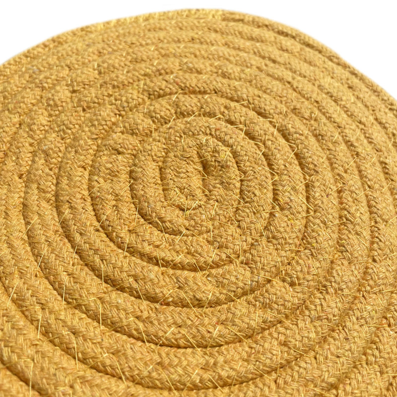 Polyester Round 1 Piece Trivet, Gold