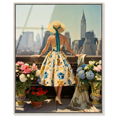 NYC Rooftop High-Gloss Frameless Acrylic Glass Wall Art Architecture Print by Oliver Gal, Ready to Hang, 16 x 20