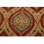 Tapis rouge / brun en laine noué à la main à motif géométrique 8 pi 10 po x 11 pi 9 po Fairborn