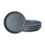 Dark Grey Speckle Coupe Medium Plates