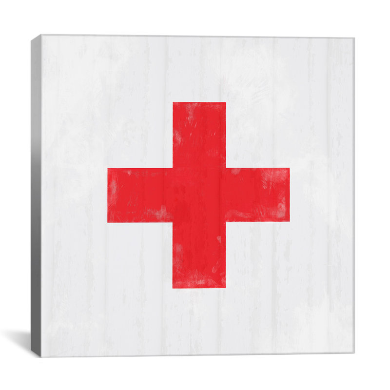 Albree Modern Cross, impression sur toile, H 37 po x l 37 po x P 1,5 po, Pas de tapis, Toile tendue
