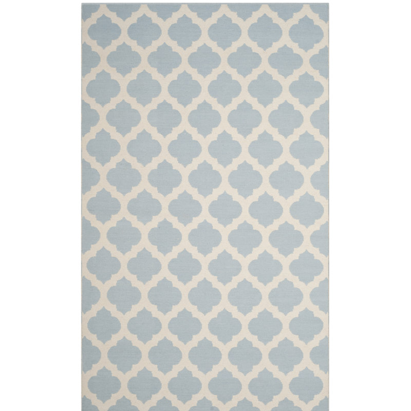 Romona Hand Woven Cotton Geometric Rug, Rectangle 2'6" x 4'