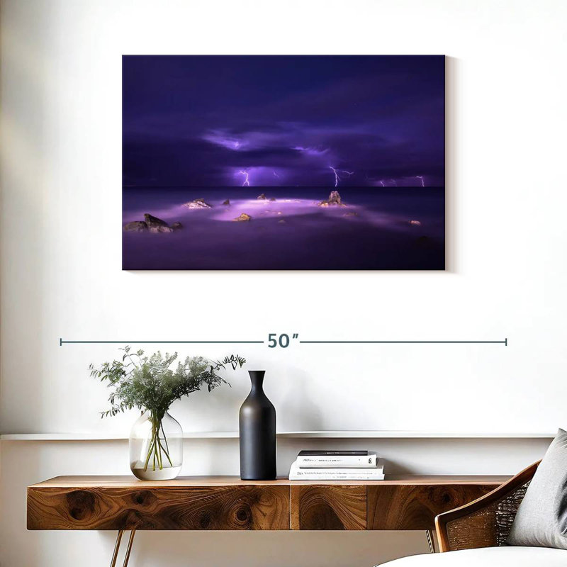 Purple Beach Lightning