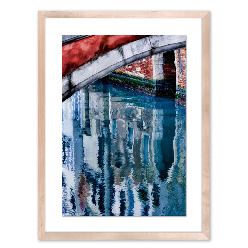 Venise par Shawn Thomas - reproduction d'art encadrée, Naturel, H 60 po x l 43 po x P 2,5 po