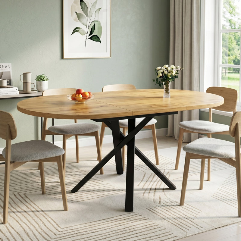 Metal Base Dining Table