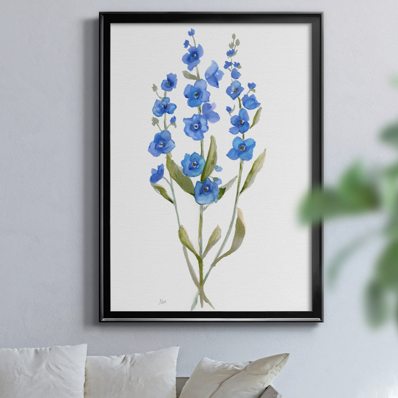 Petite Botanical II par J Paul - Reproduction d'art sur toile encadrée, H 22,5 po x l 30,5 po x P 1,5 po, Noir