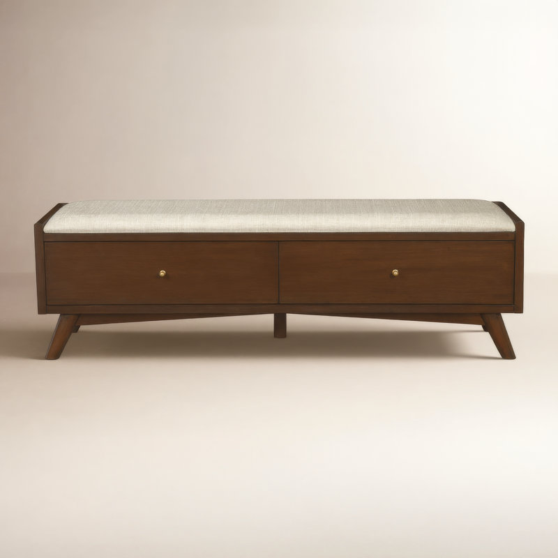 Williams 59" Storage Bench, Walnut