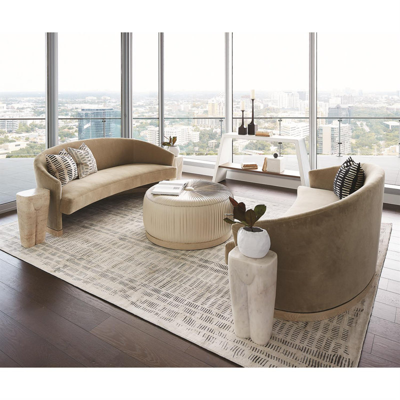 Frequency Rug-Cream/Charcoal, Rectangle 6' x 9'