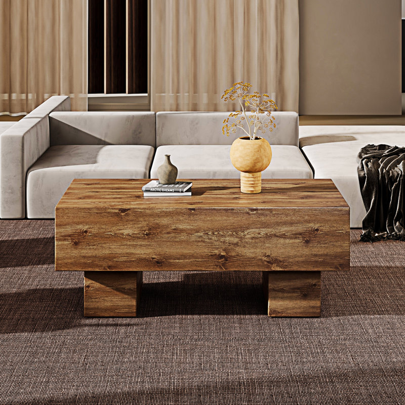 Table basse en bois, Bois