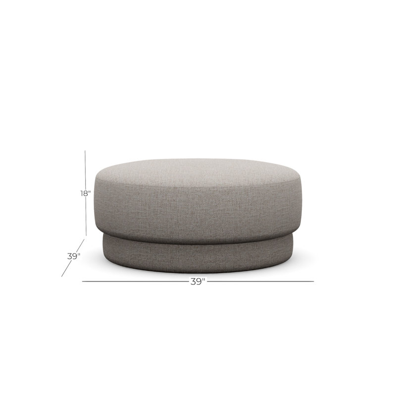 Cremini Large Ottoman, Zane 354220
