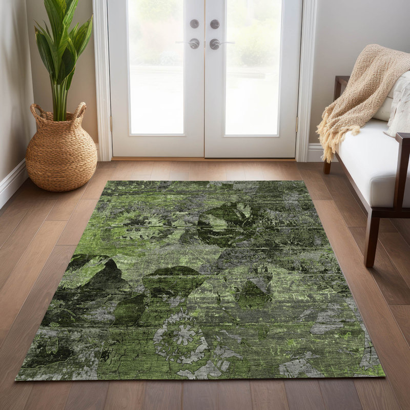 Tapis intérieur / extérieur Fowey avec envers antidérapant, Rectangle 10 pi x 14 pi