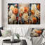 «Chrysanthemums Autumn Collage», 3 pièces sur toile-938386738-938386736
