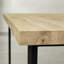 Isaias Oak Solid Wood Top Metal Base Dining Table-1855575151-1855575156
