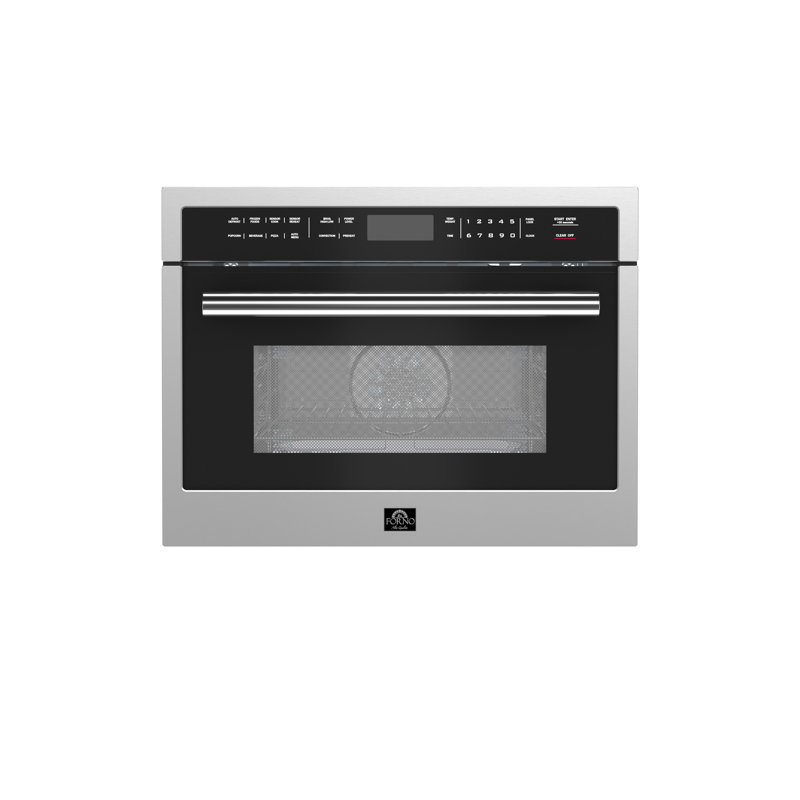 Oliena 24 Inch Built-In Microwave Convection Oven, 1.6 cu.ft., 1000W/1750W, Stainless Steel