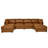 Faux Leather Fabric Modular Sectional
