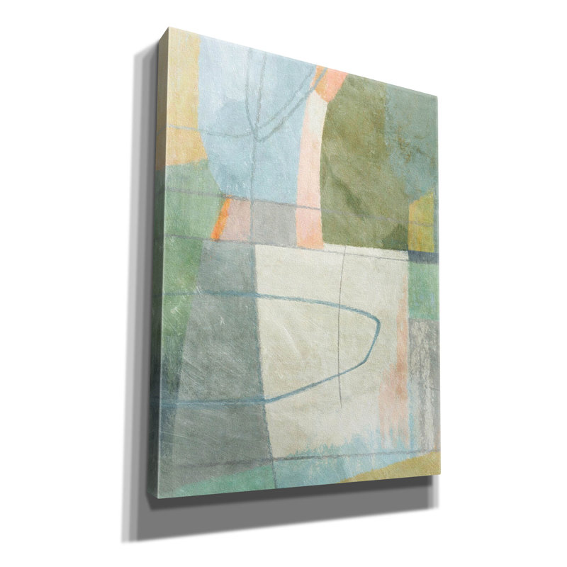 «Abstract No. 14» par Suzanne Nicoll, art mural sur toile, H 16 po x l 12 po x P 0,75 po
