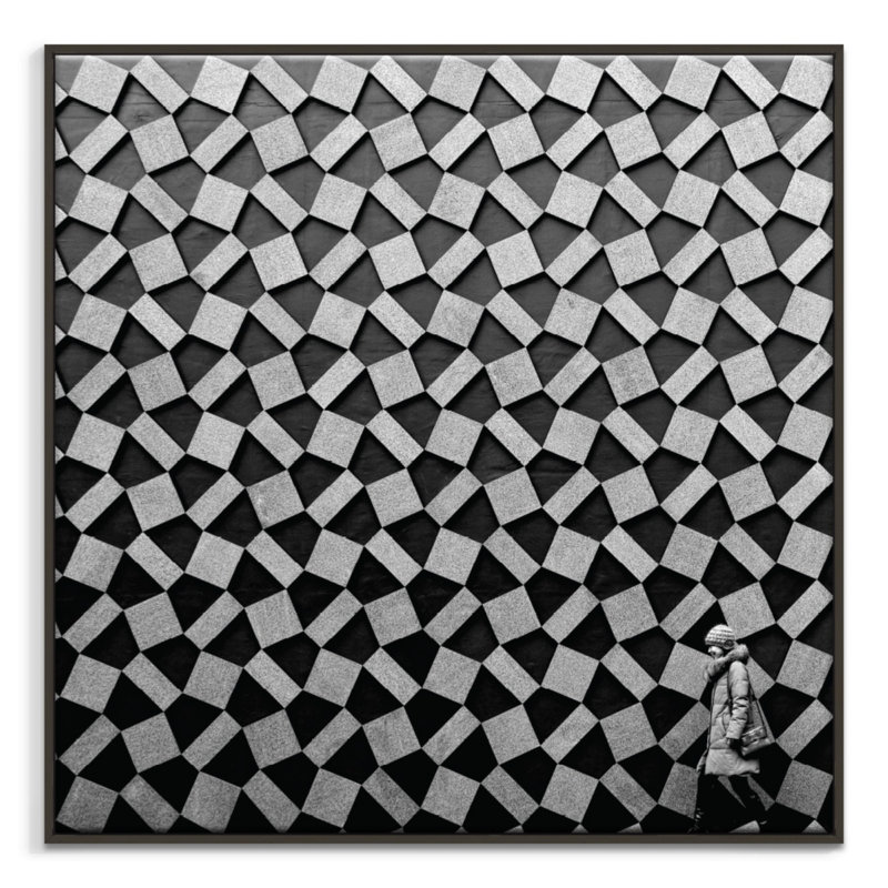Print on Canvas, Black, 41cm H x 41cm W