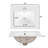 18" Single Bathroom Vanity With Ceramic Top-273070651