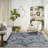 Alizay Floral Polypropylene Indoor/Outdoor Area Rug in White/Navy Blue-1243886826