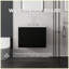 Meuble-lavabo flottant 24 po avec lavabo, porte à fermeture en douceur, comptoir et dosseret en marbre de culture blanc de 2 po Carrara, contreplaqué, noir-131655263-131655267