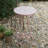  Ceramic Top End Table Side Table,Vintage Metal Plant Stand, Round Accent Table for Porch,Patio, Balcony, Living Room Decor-784605464