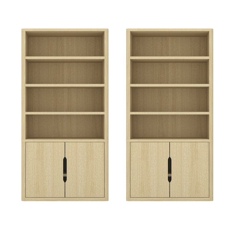Bibliothèque moderne à 4 tablettes H 79 "x l 40,2" Rivington, Chêne naturel