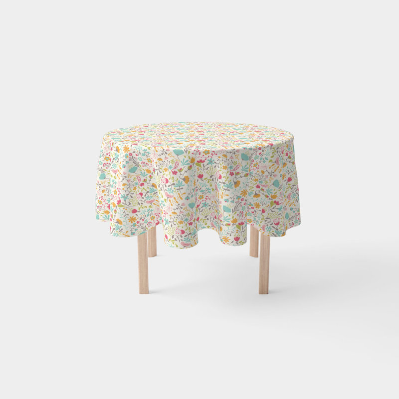 Corey-John Blooming Springs Round Tablecloth, 84" x 84"