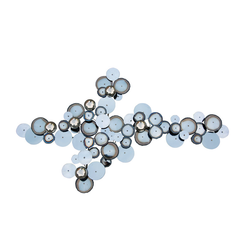 Raindrops Handmade Abstract And Geometric Wall Decor on Metal