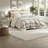 Premium Stripe Textured Comforter Bedding Set, Twin/twin Xl, Neutral Polyester