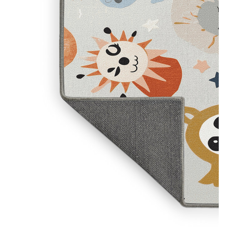 Tapis pour enfants Zoomie Kids, Rectangulaire 2 pi x 3 pi