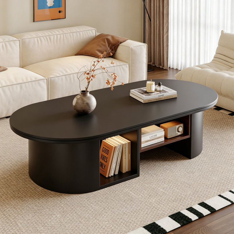 Table basse ovale en ardoise
