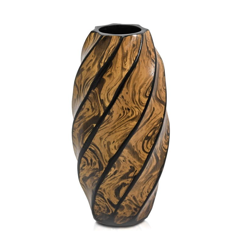 Avabella Handmade Wood Table Vase