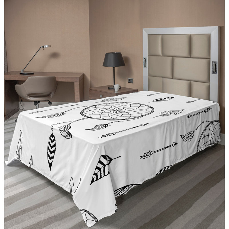 Drap plat Ambesonne, Drap plat pour lit simple