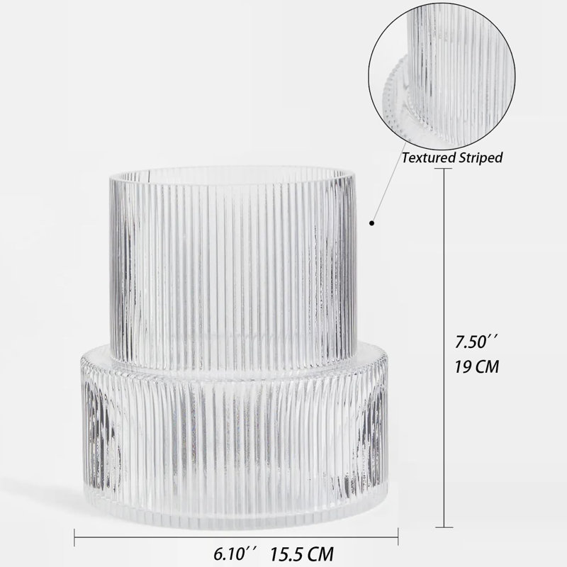 Glass Table Vase, Clear